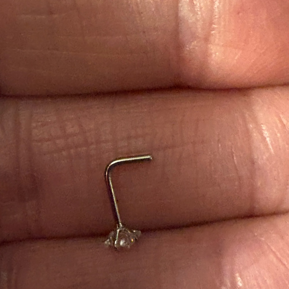 Nose Ring- 20G Stainless Steel Nose Stud Hypoallergenic Nose Stud Ring - Picture 5 of 8